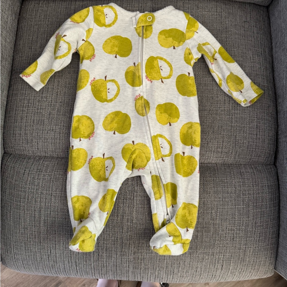 Carter's Green Apple Print Kids Footie